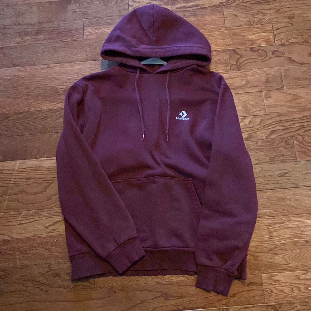 Maroon converse hoodie